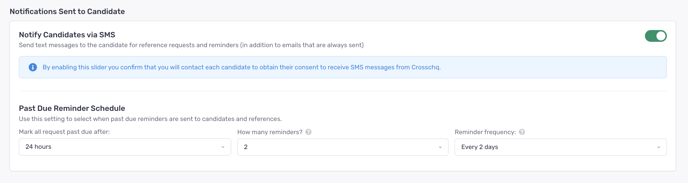 Reference request settings