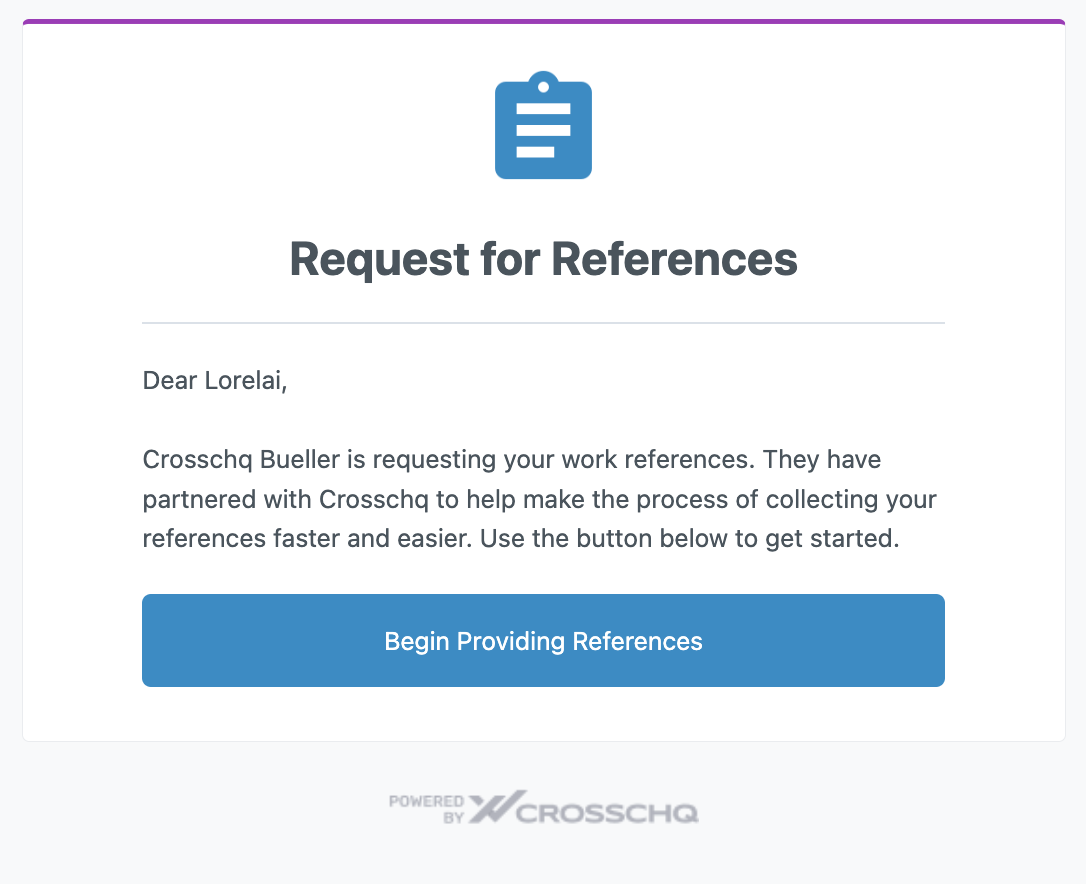 Getting Started with a Crosschq Request
