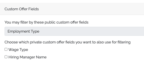 custom offer fields