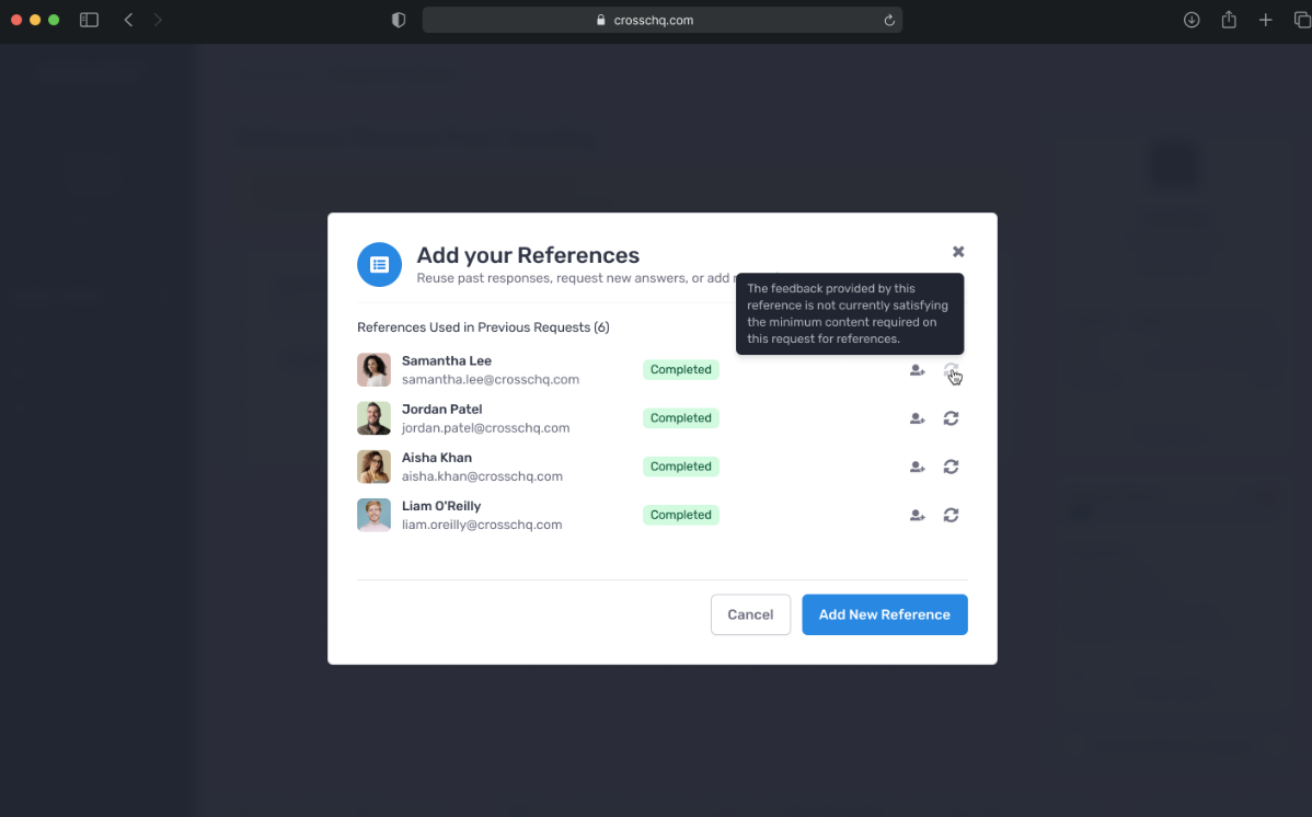 Adding/Editing References