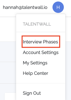 interview phases menu